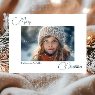 Postal Moderno Simple Feliz Navidad 1 Foto