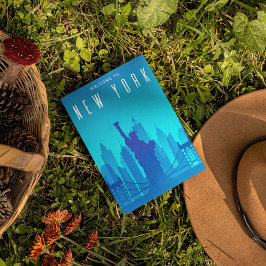 Postal Moderno Skyline de Nueva York