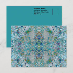 Postal Moderno Único De Un Estilo Abstracto De Diseño Art