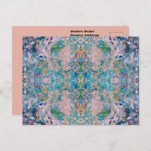 Postal Moderno, Uno De Un Buen Resumen Con Colores Sangri