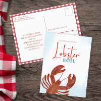 Moderno y Elegante acuarela Color Rojo Lobster Boi