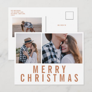 Postal Modernos navidades con estilo en moda de fotos mul