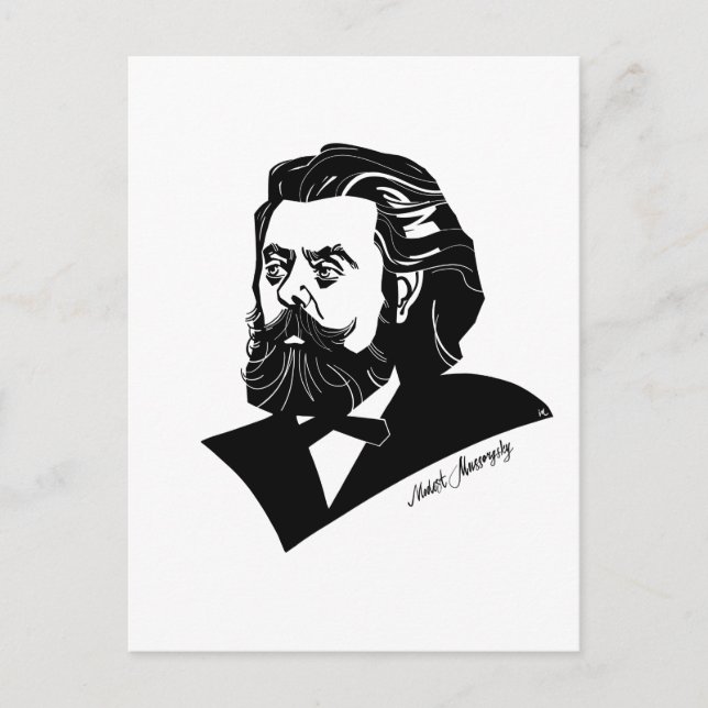 Postal Modest Mussorgsky (Anverso)