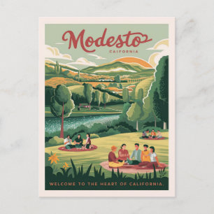 Postal Modesto, bienvenidos al corazón de California