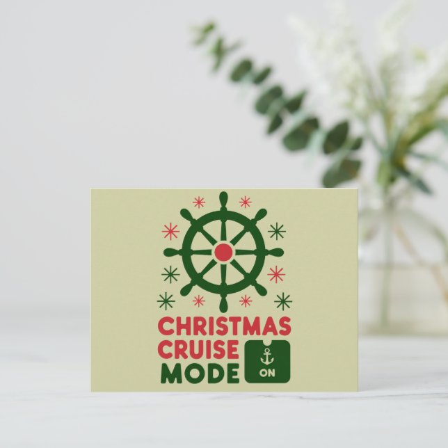 Postal Modo De Crucero De navidades En Navidades De Buque (Anverso de pie)