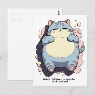 Postal Modo de Mínimo Activado – Estado de Ánimo Relatabl