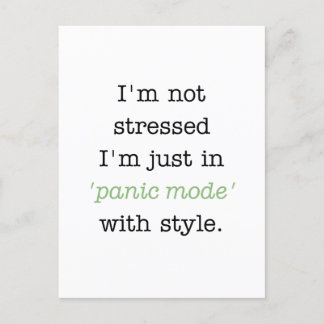 Postal Modo de pánico en estilo