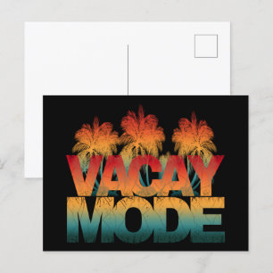 Postal modo de vacaciones  