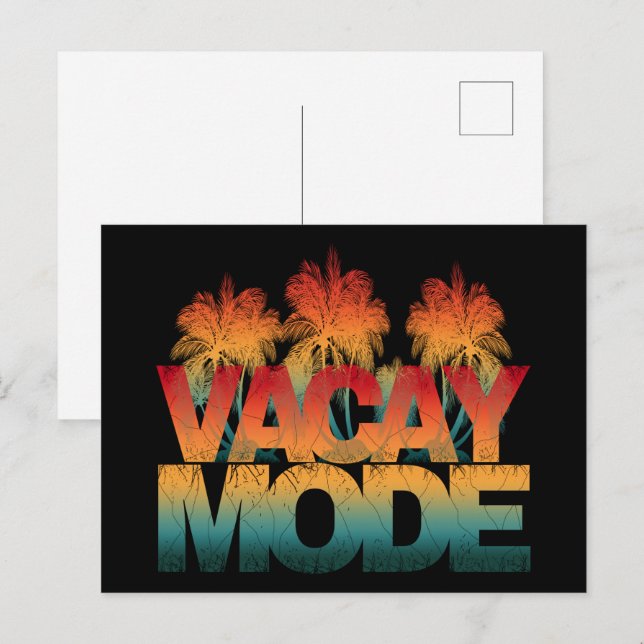 Postal modo de vacaciones   (Anverso / Reverso)