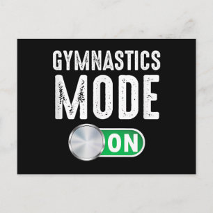 Postal Modo Gimnasia Activado Atleta de Gimnasia Genial