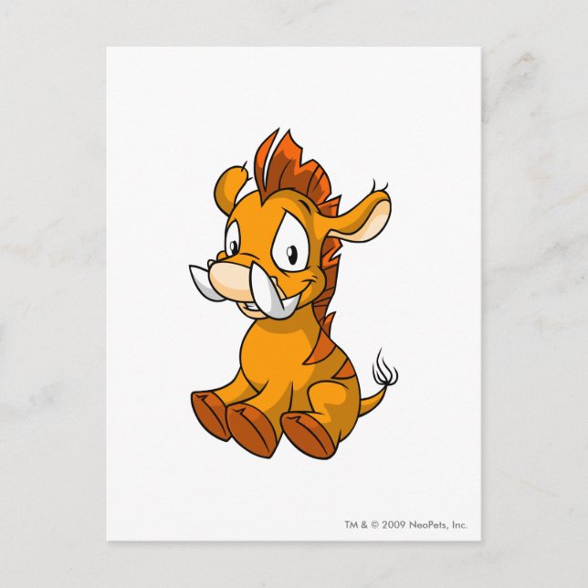 Postal Moehog Naranja (Anverso)