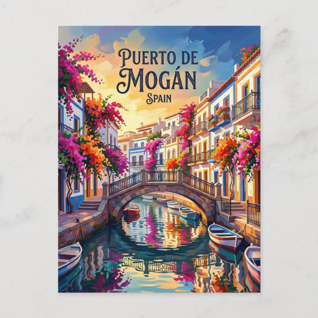 Postal Mogán (Pequeña Venecia) España (Anverso)