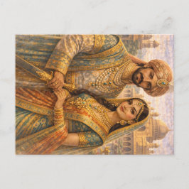 Postal Mogulen Paar Blau-Gold
