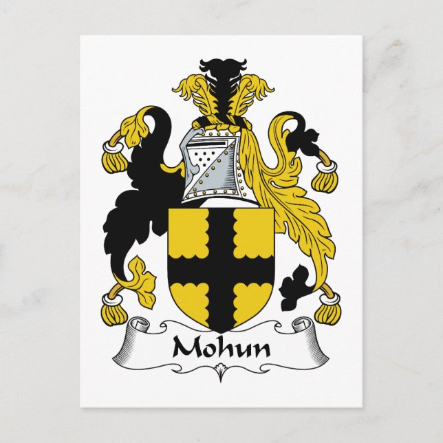 Postal Mohun Family Crest (Anverso)
