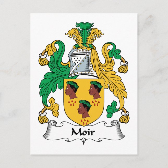 Postal Moir Family Crest (Anverso)
