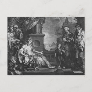 Postal Moisés llevado a la hija de Faroah, c.1752