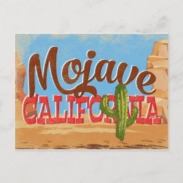 Postal Mojave California Personalizado Desert Vintage Tra