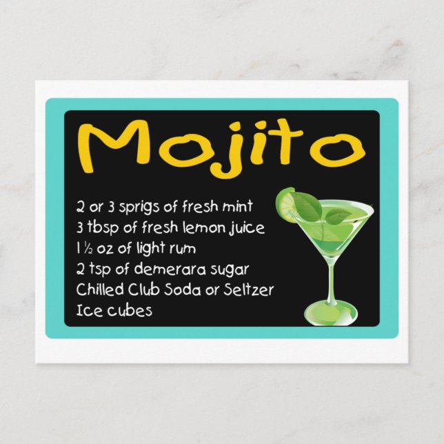 Postal Mojito Recipe (Anverso)