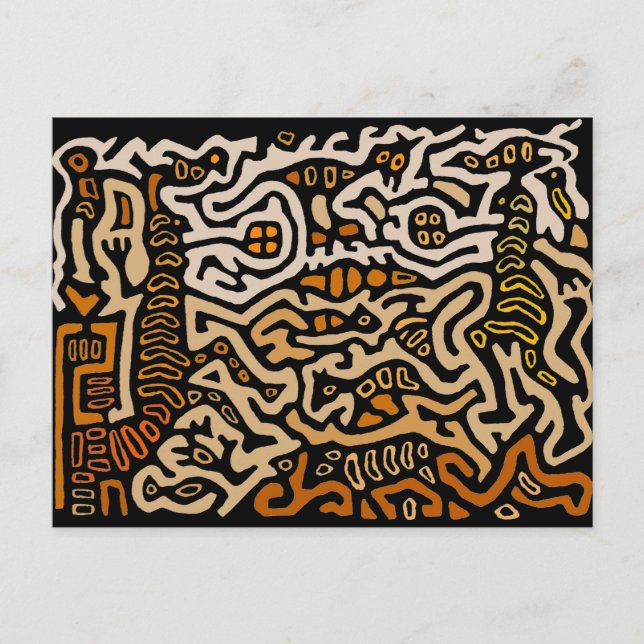 Postal Mola Espíritu Almas Danza (Anverso)
