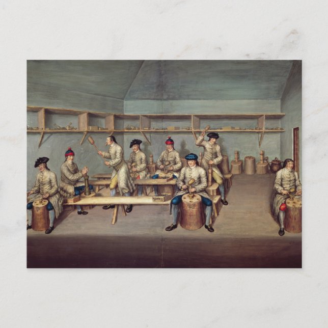 Postal Moldeando las gotas de polvo (Anverso)