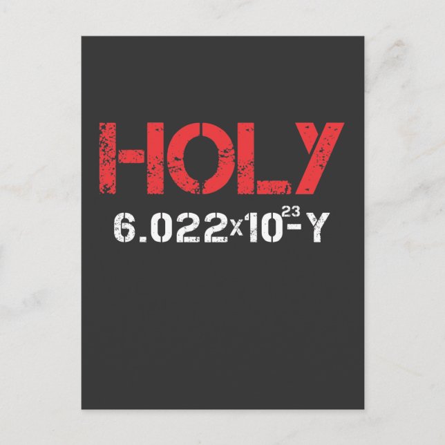 Postal Mole Carbon Chemistry Holy Moley Avogadro Science (Anverso)