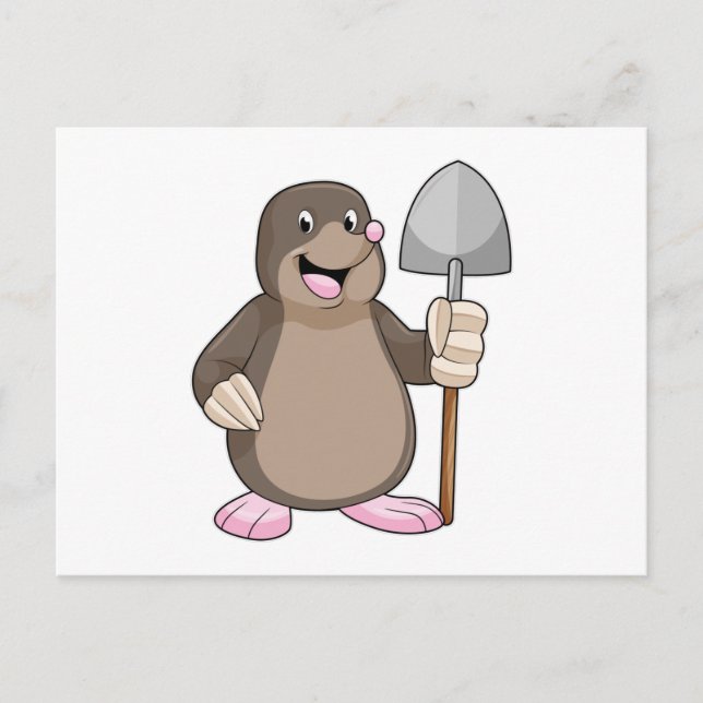 Postal Mole with Shovel (Anverso)