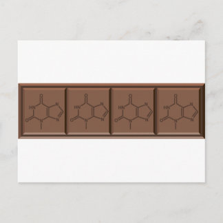 Postal Molécula de chocolate