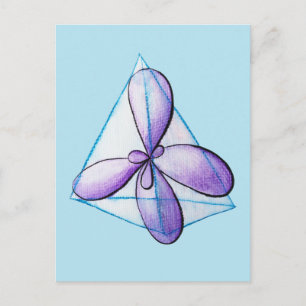 Postal Molécula de Química Orbital Atómica Ciencia