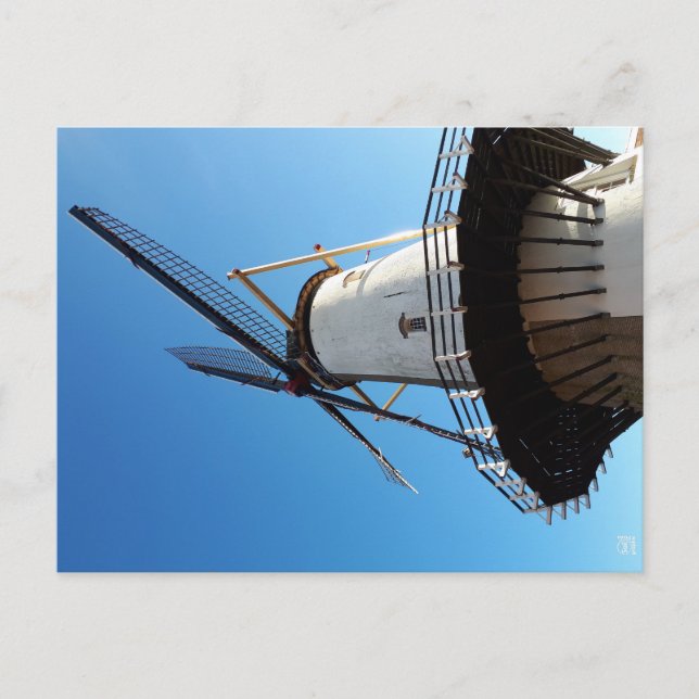 Postal Molen in Nederland in Willemstad. (Anverso)