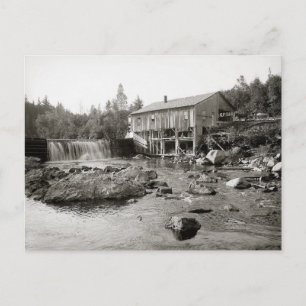 Postal Molino antiguo en los Adirondacks, 1903