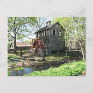 Postal Molino antiguo y arroyo
