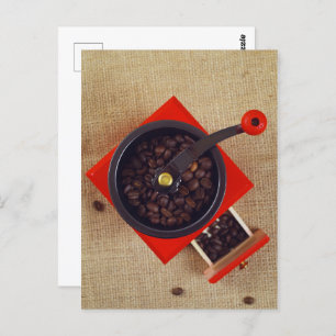 Postal Molino de café de época