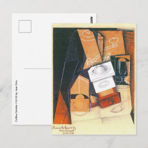 Postal Molino de Café de Juan Gris, Arte del Cubismo Vint
