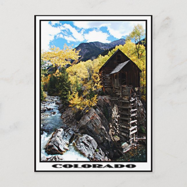 Postal molino de cristales (Anverso)