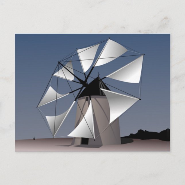 Postal molino de viento (Anverso)