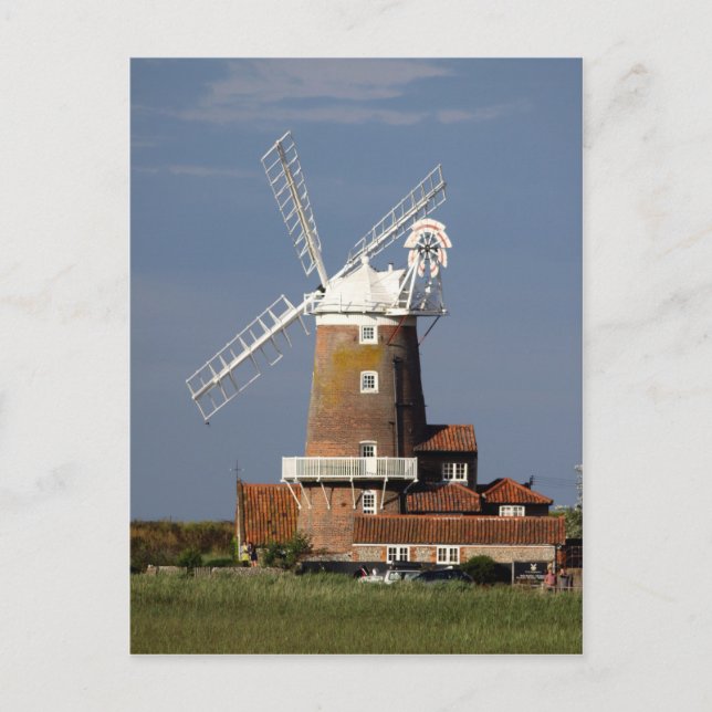 Postal Molino de viento en Cley, Norfolk del norte (Anverso)