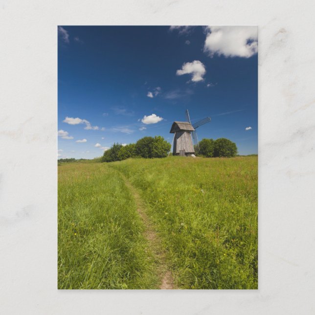 Postal Molino de viento en Mikhailovskoye (Anverso)