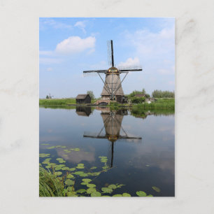 Postal Molino de viento Kinderdijk Molen Holanda Países B