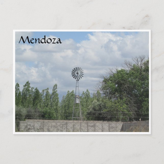 Postal molino de viento mendoza (Anverso)
