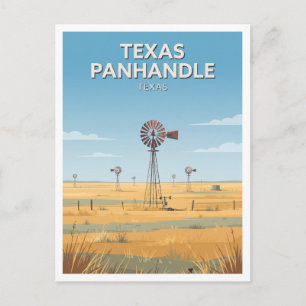 Postal Molinos de viento del Texas Panhandle Amarillo Rec