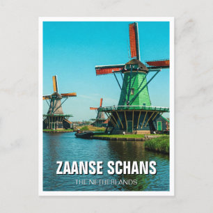Postal Molinos de viento en Zaanse Schans Países Bajos
