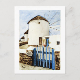 Postal Molinos de viento griegos