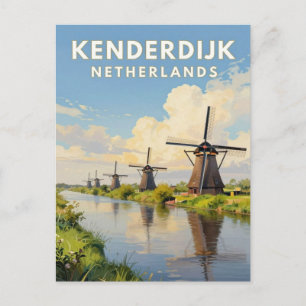 Postal Molinos de viento históricos de Kinderdijk Países