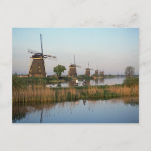 Postal Molinos de viento, Kinderdijk, Países Bajos
