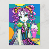 Postal "Molly" con helado de arcoiris para product