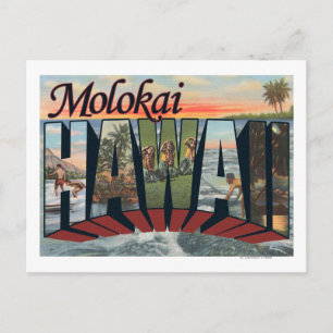 Postal Molokai, Hawái - Escenas de letras grandes