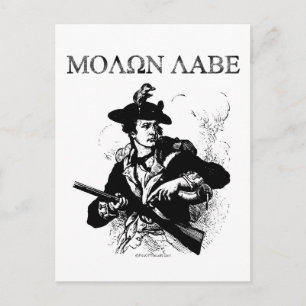 Postal Molon Labe Minuteman
