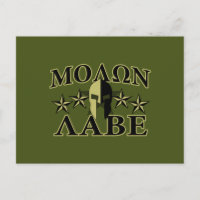 Molon Labe Spartan 5 estrellas Olive Green