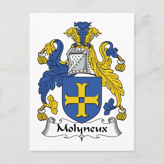 Postal Molyneux Family Crest (Anverso)