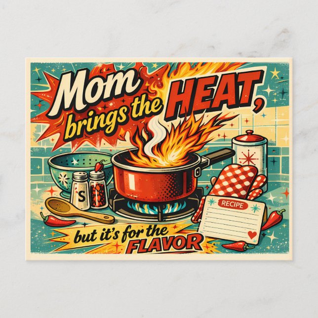 Postal Mom brings the heat (Anverso)